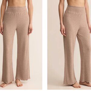 Z Supply Dawn Smocked Rib Pant, Tan, Size Small NWOT